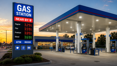 Gas Station Near By