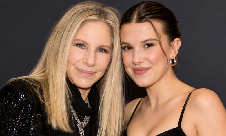 Barbra Streisand and Millie Bobby Brown