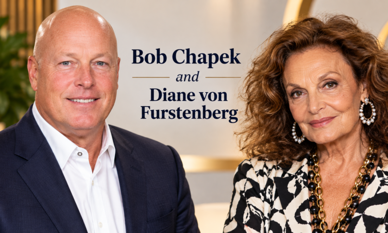 Bob Chapek and Diane von Furstenberg