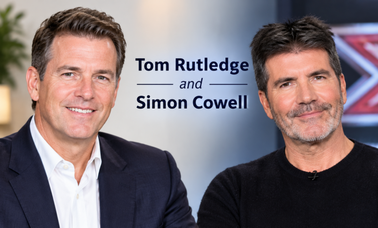 Tom Rutledge and Simon Cowell